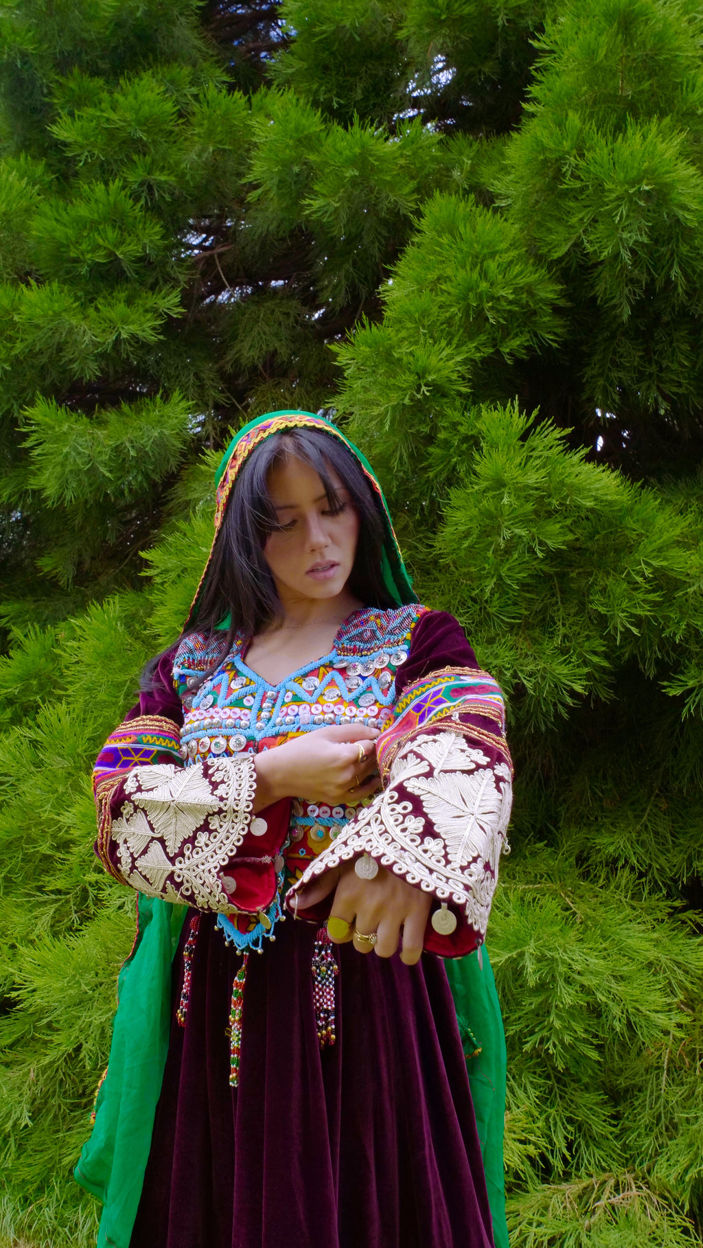 Soraya | Handmade Velvet Afghan Dress