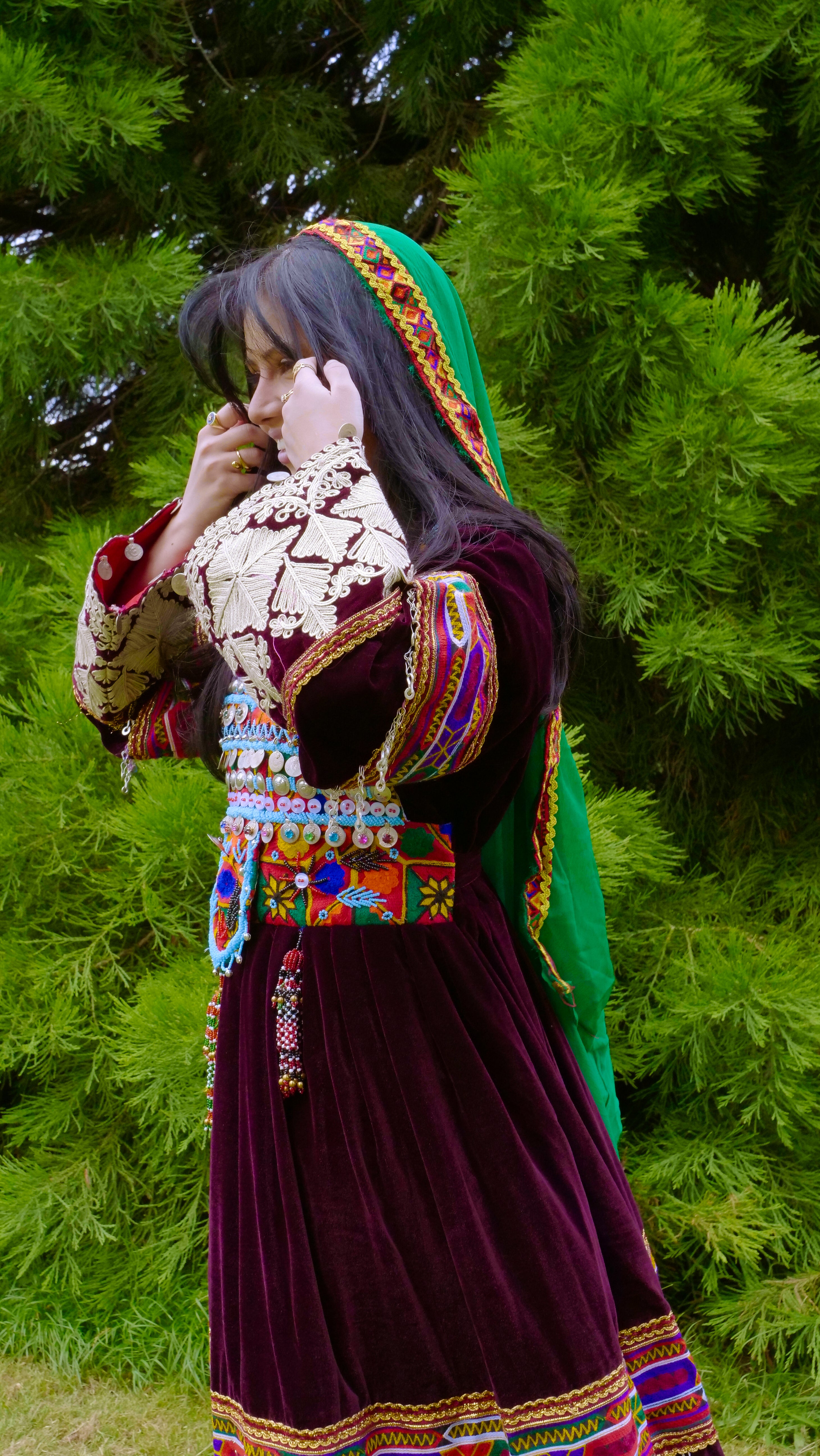 Soraya | Handmade Velvet Afghan Dress
