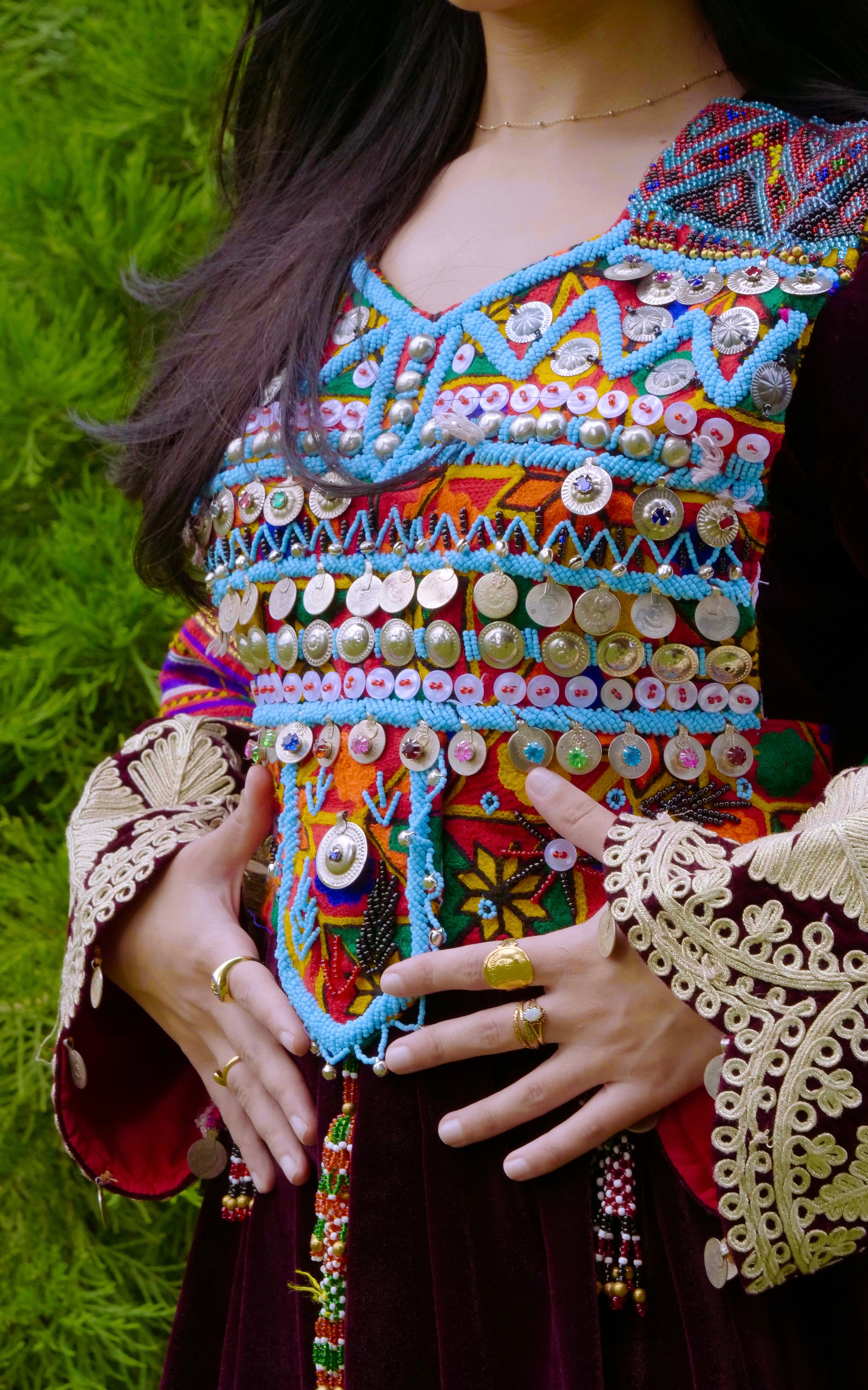 Soraya | Handmade Velvet Afghan Dress